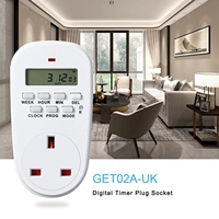 Enchufe Temporizador Digital LCD Programable de 240V 13A IP21