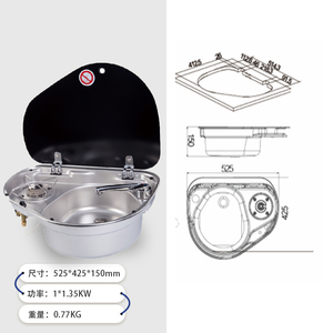 Table <span class=keywords><strong>de</strong></span> <span class=keywords><strong>cuisson</strong></span> à gaz GPL à deux brûleurs certifiée CSA Australie Nouvelle-Zélande pour camping-car, <span class=keywords><strong>caravane</strong></span>, bateau, yacht, cuisine GR-600 - Product Image 4