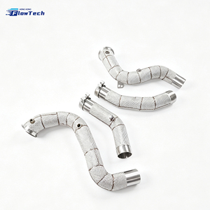 ชุดท่อลงสแตนเลส 304 สำหรับ Mercedes AMG E63 W213 E63S S213 M177 4.0T V8 Twin Turbo ระบบไอเสียสมรรถนะสูงแบบไหลเวียนมาก - Product Image 5