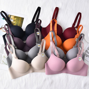 Soutien-gorge imprimé brillant pour filles, design sans couture, sexy et confortable, respirant et agréable à porter - Product Image 3