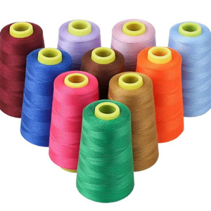 40S/2 hộ gia đình may chủ đề chùa màu máy tay may quần áo phẳng 100% Polyester mịn trắng nhuộm chủ đề JK - Product Image 3