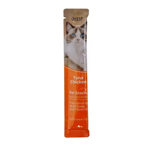 Golosinas Orgánicas para Gatos de 15g, OEM ODM, Alto Contenido de Proteína, Snacks Cremosos para Lamer, Sabor a Salmón, Atún y Pollo, Golosinas Seguras para Mascotas, Latas para Gatos - Product Image 2