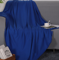 Bonne vente Bon marché Couvertures en flanelle et polaire personnalisées au design uni doux et douillet en vrac