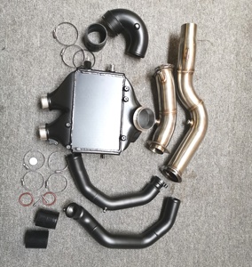 Top Mount Intercooler+downpipe+<strong>chargepipe</strong>+boostpipe for BMW M2C M3 M4 F80 F82 F83 3.0L S55 2015+ - Product Image 6