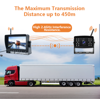 Système de caméra de recul HD 1080P 7 pouces pour camion, bus, remorque, surveillance de la vue arrière, sécurité au stationnement et assistance à la conduite