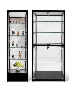 Wholesale Chinese Shenzhen Display Cabinet Modern Glass Display Showcase with Led Light Cheap Display Furniture for Retail Shop