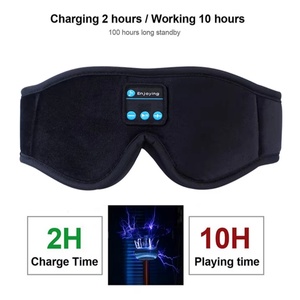 Masque de sommeil 3D sans fil avec écouteurs intégrés et bandeau Bluetooth pour la musique du sommeil - Product Image 3