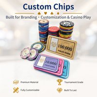 Jetons de poker en céramique brillants et durables pour casino, avec impression anti-contrefaçon UV, ensemble de jetons à valeur réelle pour jeux de hasard