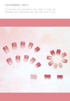 Pointe d'ongle de couleur gelée brillante presse en gros sur l'ongle faux ongles patch imperméable