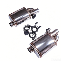 Meilleur son, silencieux universel Valvetronic, haute performance, tuyau d'échappement en acier inoxydable 304, télécommande, clé professionnelle