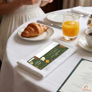 Cartes <span class=keywords><strong>de</strong></span> visite personnalisées <span class=keywords><strong>de</strong></span> haute qualité pour hôtels et restaurants, imprimées offset sur carton, billets <span class=keywords><strong>de</strong></span> buffet petit-déjeuner détachables - Product Image 6
