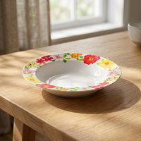 Assiette à soupe ronde en mélamine de 9 pouces, personnalisée, durable et écologique, pour la vaisselle de restaurant