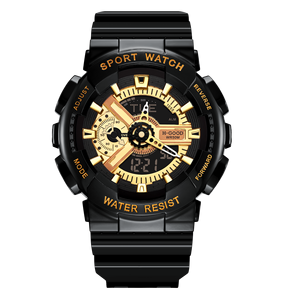 TK-0009 hiển thị kép thể thao đồng hồ màu đen Thứ Sáu sang trọng của nam giới kỹ thuật số Analog xem - Product Image 1