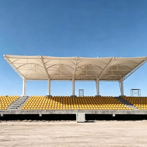 Structure de toit en membrane, supports en acier, tribune de stade, protection contre la pluie et le soleil, toit de tribune sportive pour terrain de football - Product Image 2
