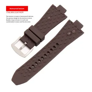 Para <span class=keywords><strong>Michael</strong></span> <span class=keywords><strong>Kors</strong></span> correa de <span class=keywords><strong>reloj</strong></span> de tela de lujo para 8184 8729 9020Mk relojes convexos 22mm tamaño transpirable correa de <span class=keywords><strong>reloj</strong></span> de goma - Product Image 4