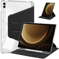 Étui de protection pour tablette Samsung Galaxy Tab A9 Plus X210/X216 11 pouces avec dos rigide transparent et support rotatif