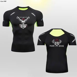Camisetas de Compresión de Verano para Hombre, Ajuste Delgado, Transpirables, de Secado Rápido, de Manga Corta para Ejercicio y Entrenamiento Atlético - Product Image 5