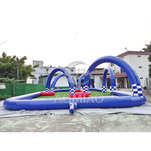 अनुकूलित एयर ट्रैक क्षेत्र इंफ्लेटेबल कार्ट रेस गेम बिक्री के लिए बंपिंग कार pvc सामग्री पर - Product Image 3