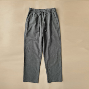 Pantalones Casuales de Lino y Algodón para Hombre de Verano Estilo Chino de Nueve Puntos Cintura Media Estilo Japonés Holgados Rectos de Lino - Product Image 4