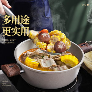 Grande passoire de style japonais en acier inoxydable 304 pour la cuisson des raviolis, des nouilles et des grains de poivre, ustensile de cuisine - Product Image 1