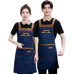 Delantal de Lona Personalizado sin Mangas, Impermeable, Resistente al Aceite, Ajustable, para Camarero, Lavable, para Carpintero, Barista - Product Image 3