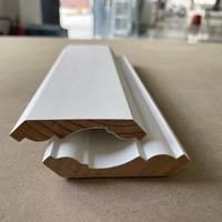 Moldura de Pino Blanco Imprimado de Perfil Pequeño, Tamaño Personalizado Directo de Fábrica para Sala de Estar, Dormitorio, Pasillo, Acabado Decorativo, Suministro al por Mayor
