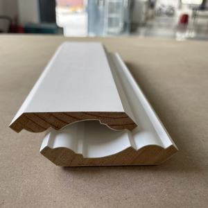 Moldura de corona FJ de pino radiata imprimado blanco, longitud personalizada, proveedor para hoteles, oficinas, apartamentos, suministro de molduras interiores al por mayor - Product Image 6