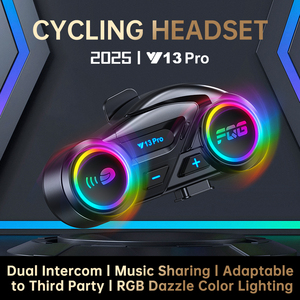 Casque d'interphone <span class=keywords><strong>moto</strong></span> BT Y13 PRO avec lumières colorées - Product Image 5