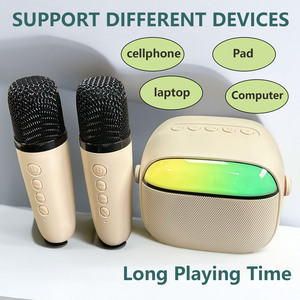 Mini Portable Karaoké Microphone Audio intégré Accueil chant Karaoké Machine Sans Fil BT Haut-Parleur Extérieur Avec Microphone - Product Image 2