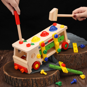 Jouets en bois pour enfants, véhicules détachables, jeux d'<span class=keywords><strong>action</strong></span> et d'entraînement faits à la main, jouets pour garçons - Product Image 6
