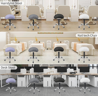 Tabouret ergonomique Antluplus au design élégant, chaise de bureau avec base en métal pour le travail