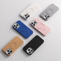 Étui de téléphone magnétique antichoc en TPU PinJun pour 16 Pro Max avec support portable, vente en gros d'usine