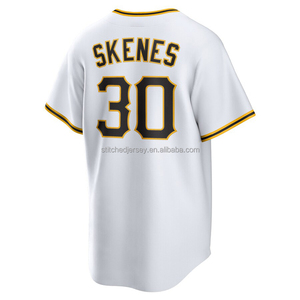 Camiseta de Béisbol 2026 Estilo Moderno para Hombre, Cosida, con los Nombres de Roberto Clemente, Paul Skenes, <span class=keywords><strong>Bryan</strong></span> Reynolds y Konnor Griffin - Product Image 4