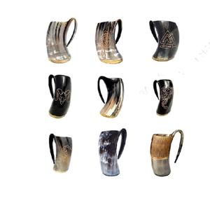 Vente en gros Nouveau design de qualité supérieure Corne à boire viking Tasse à bière Capacité 20 oz Cadeaux d'affaires Fabricant d'Inde Artisanat de qualité - Product Image 1