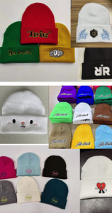OEM Vente en gros Bonnets d'hiver tricotés personnalisés de haute qualité avec patch en cuir, design classique décontracté et chaud pour l'extérieur - Product Image 6
