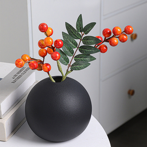 <span class=keywords><strong>Vase</strong></span> <span class=keywords><strong>en</strong></span> céramique <span class=keywords><strong>en</strong></span> forme de boule INS ensemble de 3 vases <span class=keywords><strong>en</strong></span> <span class=keywords><strong>poterie</strong></span> grossière moderne pour fleurs séchées <span class=keywords><strong>Vase</strong></span> à fleurs décoratif pour centre de table - Product Image 3