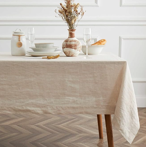 Nuovo <span class=keywords><strong>Design</strong></span> Tovaglia in Lino Fatta a Mano per Matrimoni, Elegante Blu per Picnic, Tovaglie all'Ingrosso - Product Image 3