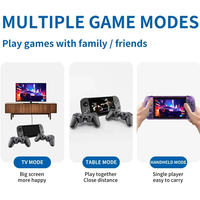 Console de jeu portable rétro Powkiddy X39 Pro 2024, écran 4,3 pouces, 2500 mAh, Wi-Fi, 3000 jeux, 4 Go de RAM, manettes filaires multijoueurs