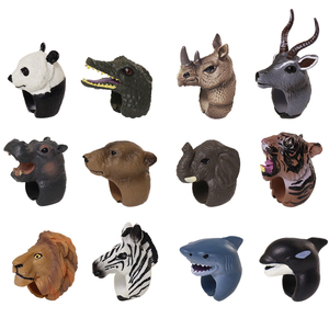 2024 anak-anak bermain peran game plastik hewan model cincin mainan dengan kartu nama - Product Image 5