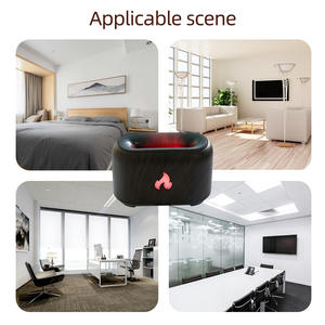 Diffuseur d'arômes de bureau 150ml, humidificateur à lumière de flamme USB pour la maison et le bureau, avec fonction minuterie 8 heures - Product Image 2