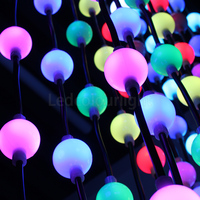 Discothèque Décoration LED Rideau Vidéo Lumière 50mm RVB Pixel Ball LED Guirlande Lumineuse