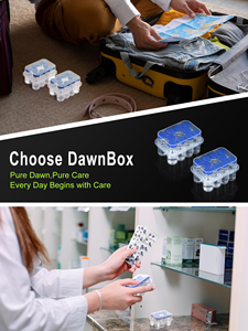 Boîte de rangement en plastique transparent pour flacons de 2x3 ml, vente en gros, pour étuis de rangement de 3 ml - Product Image 4