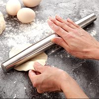 Rouleau à pâtisserie ménager en acier inoxydable 304, 5 pièces, bâton à rouler, emballage, dumplings à sec, broches à rouler