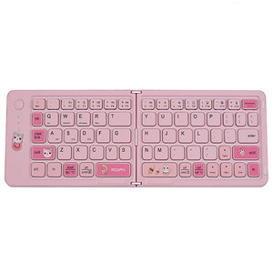 คีย์บอร์ดไร้สายพับได้ MOFII รุ่นมินิ 67 ปุ่ม ดีไซน์น่ารักลายแมว สำหรับแท็บเล็ต Pad Mini - Product Image 1