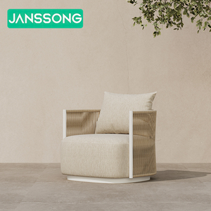 Set Divano Moderno a L in <span class=keywords><strong>Alluminio</strong></span>, Arredamento da <span class=keywords><strong>Esterno</strong></span> in Metallo, Divano da Giardino per Hotel, Set da Giardino per Villa e Resort, Mobili da Patio per Resort e Villa - Product Image 4