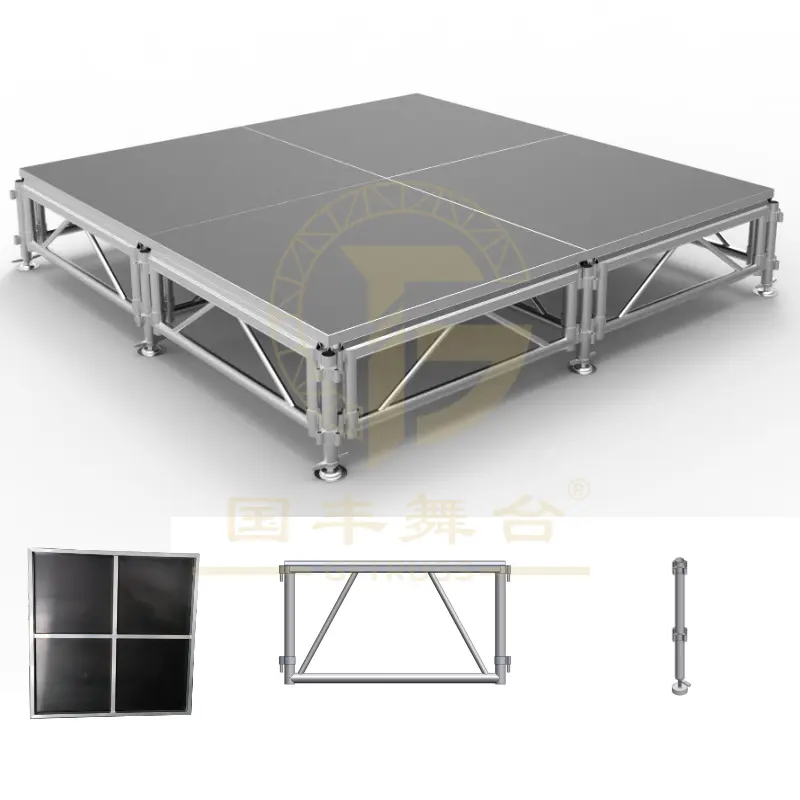 Palco in alluminio 4 'x 4' Heavy Duty Platform Series Staging Truss Display DJ show