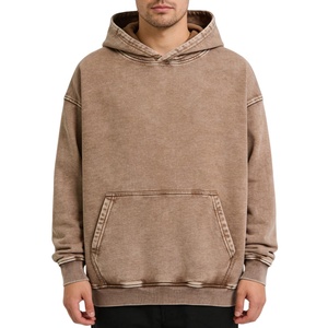 Sudadera con Capucha para Hombre, Estilo Urbano, Deportiva, Invernal, Vintage, Lavada, Gruesa, 100% Algodón, Corte Cuadrado, Proveedor de Moda - Product Image 1