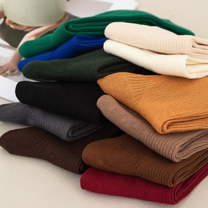 <span class=keywords><strong>Chaussettes</strong></span> Mi-Mollet Double-Aiguille Personnalisées en Gros, <span class=keywords><strong>Chaussettes</strong></span> en Coton Style Écolière Japonaise, <span class=keywords><strong>Chaussettes</strong></span> <span class=keywords><strong>Hautes</strong></span> pour Femme - Product Image 4