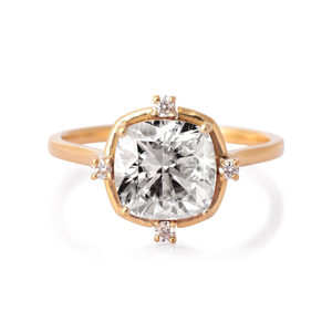 925 Silver Lab made Diamond Open Circle Stud Pendientes Hecho a mano Producto a granel para mujeres y hombres Regalo - Product Image 2