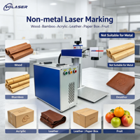 Machine de marquage laser CO2 portable VOLaser, excellente machine de gravure laser pour cuir et acrylique, prix direct usine.